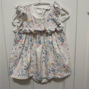 Floral Ruffle Kids One Piece